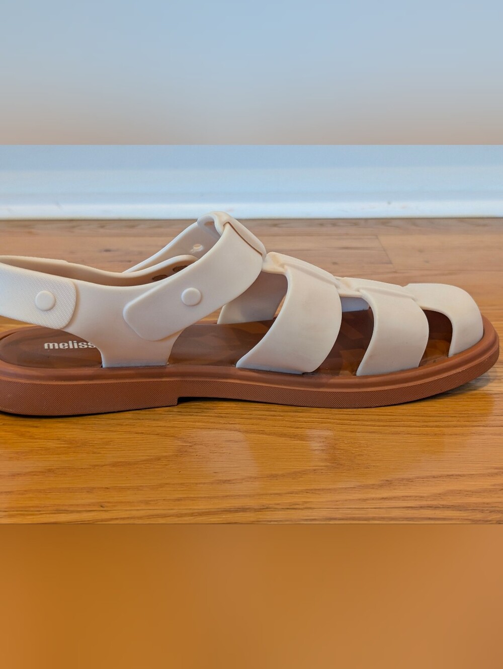 Melissa Emma Beige Sandal Fisherman Style Women’s Size 8 - Picture 8 of 11